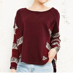 Free People Angel French Terry Panel Sweater